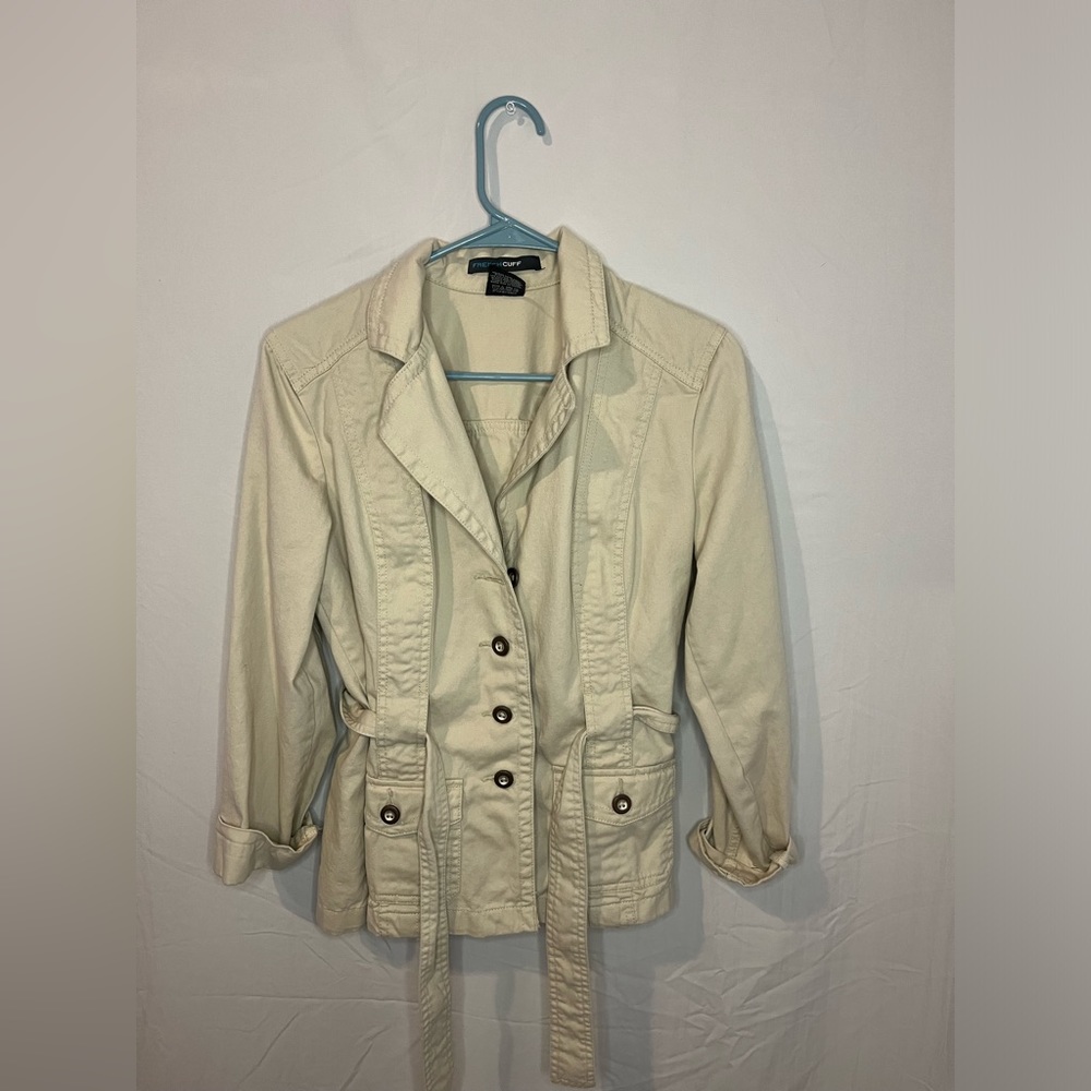 French Cuff Tan Women’s Jacket size M